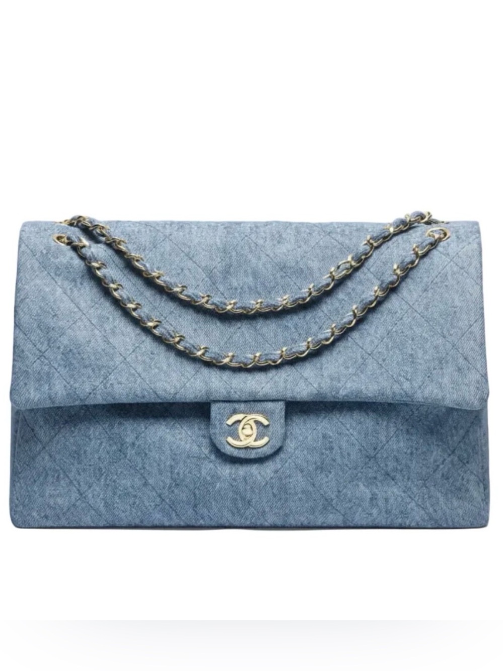 Chanel Denim Maxi Flap Bag Metier d’Art Collection Matthew Blazy